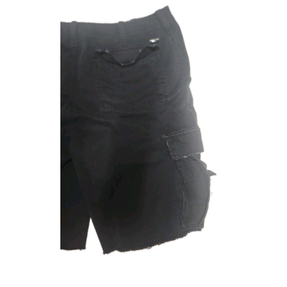 Banana Split Shorts Mens 36 Black Utility Cargo Belted Raw Hem Shorts - Picture 9 of 14
